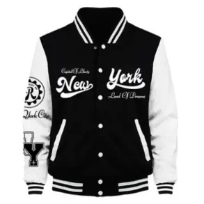 Men’s Retro Baseball Jacket – New York Land of Dreams 2