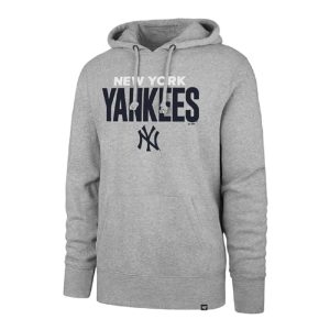 New York Yankees Authentic Collection Therma-FIT Hoodie – Heather Charcoal