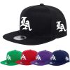 LA Streetwear Flat Brim Cap – Adjustable Hip Hop Hat for Men & Women