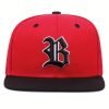 Birmingham Barons Adjustable Gothic Embroidered 59FFTY Fitted Hat - Red/Black - Image 5