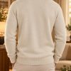 Men's Burgundy Crewneck Sweater – Classic Casual Knit Pullove - Image 8